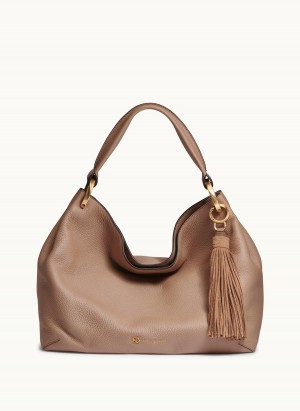 Brown Donna Karan Glenwood Shoulder Bag | SG_DK23814