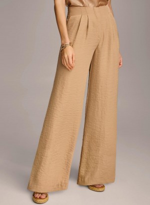 Brown Donna Karan High Waisted Pants | SG_DK79658