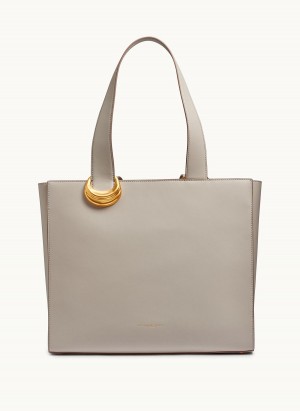 Cream Donna Karan Hewlett Tote Bag | SG_DK43326