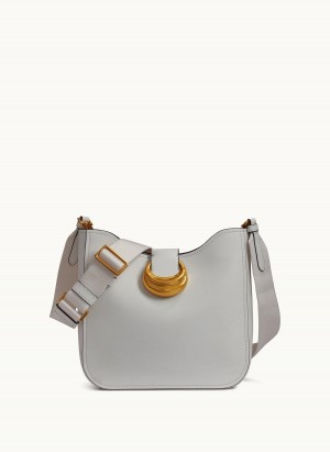 White Donna Karan Valley Stream Crossbody Bag | SG_DK20975