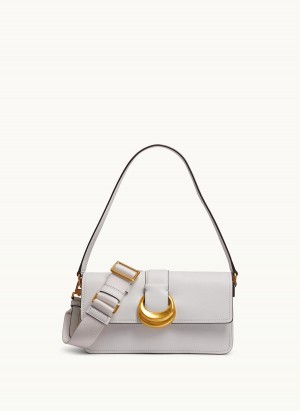 White Donna Karan Valley Stream Shoulder Bag | SG_DK51301