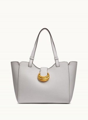 White Donna Karan Valley Stream Tote Bag | SG_DK62058