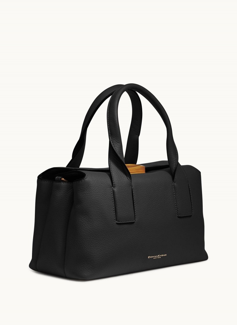 Black Donna Karan Amagansett Satchel | SG_DK82127