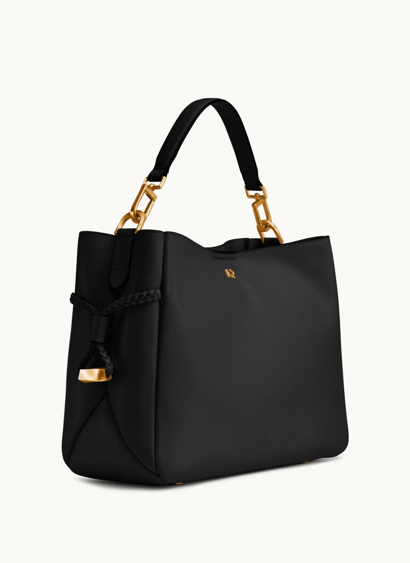 Black Donna Karan Bellerose Satchel | SG_DK91025