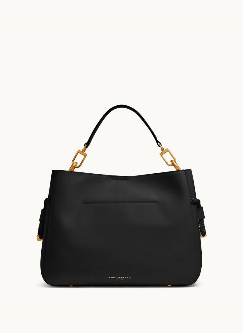 Black Donna Karan Bellerose Satchel | SG_DK91025