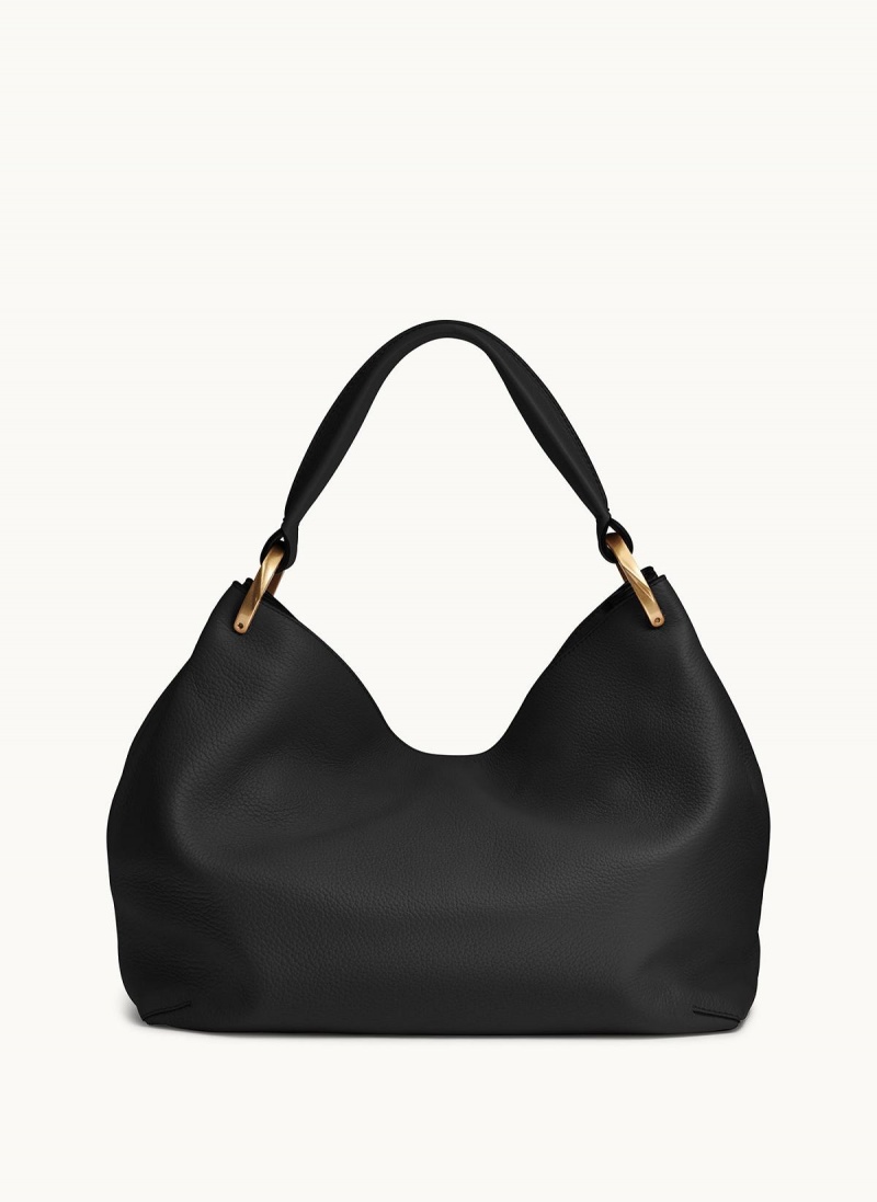 Black Donna Karan Glenwood Shoulder Bag | SG_DK50560