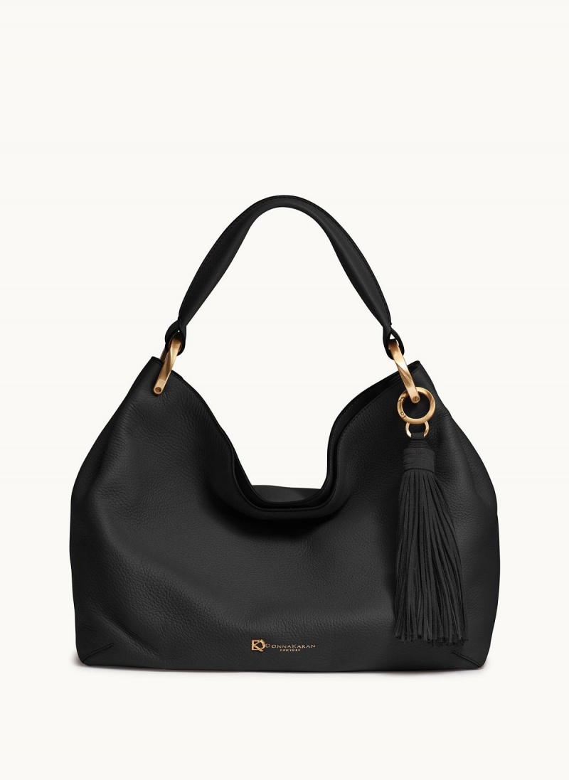 Black Donna Karan Glenwood Shoulder Bag | SG_DK50560