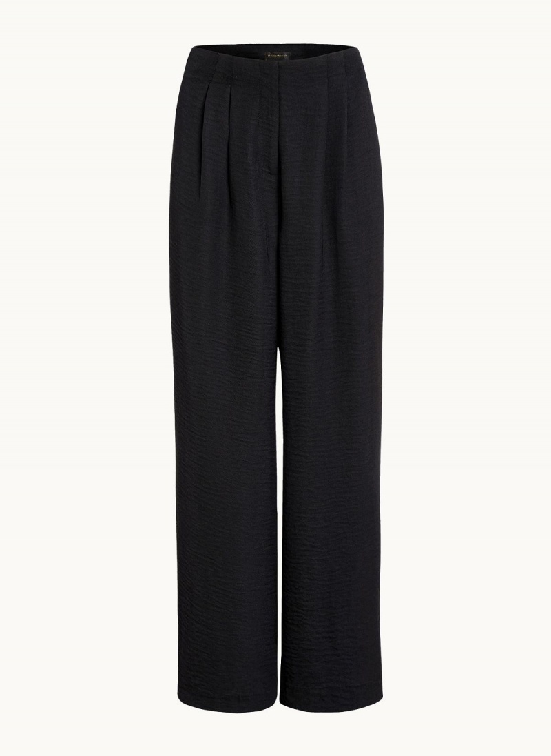 Black Donna Karan High Waisted Pants | SG_DK22047