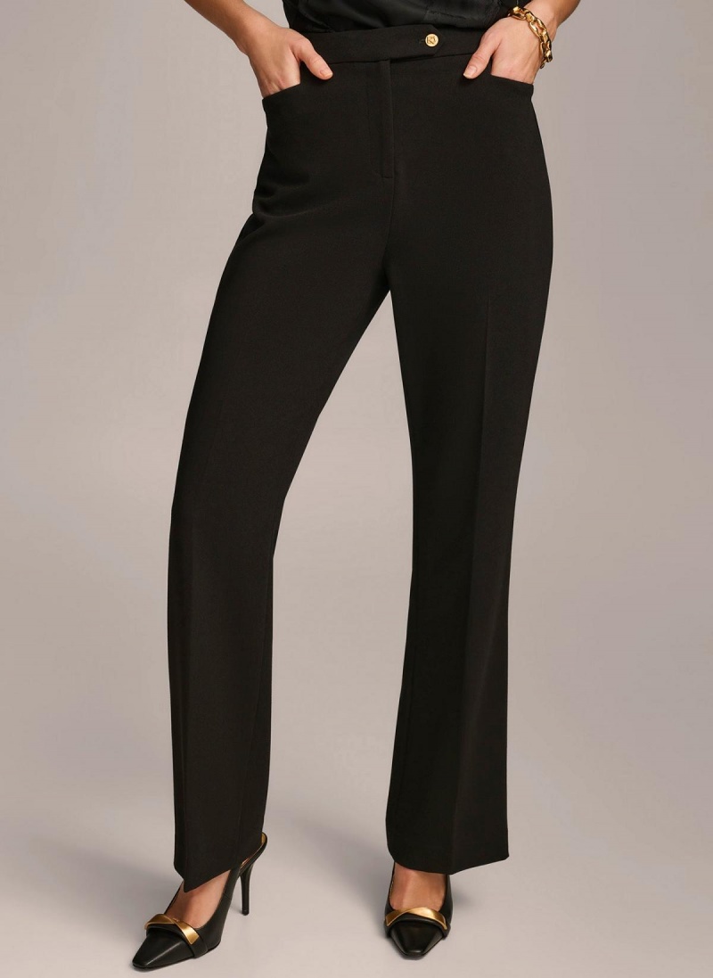 Black Donna Karan Updated Modern Fit Pants | SG_DK41465