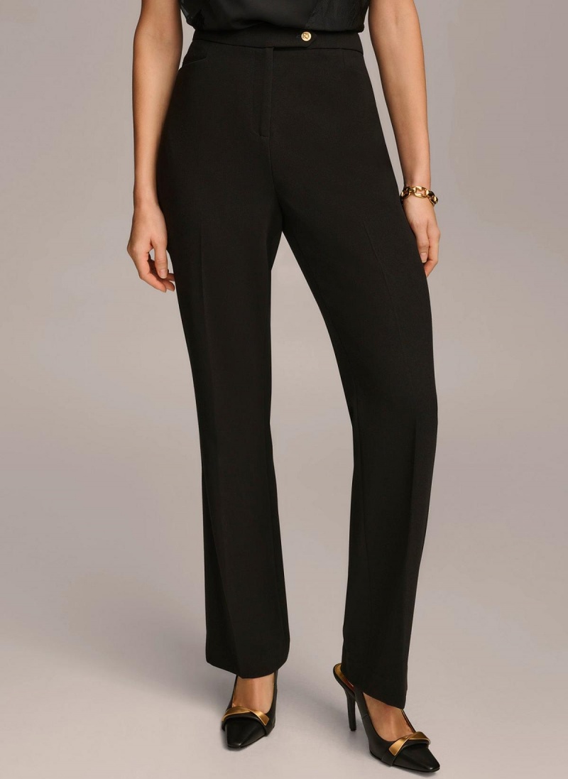 Black Donna Karan Updated Modern Fit Pants | SG_DK41465