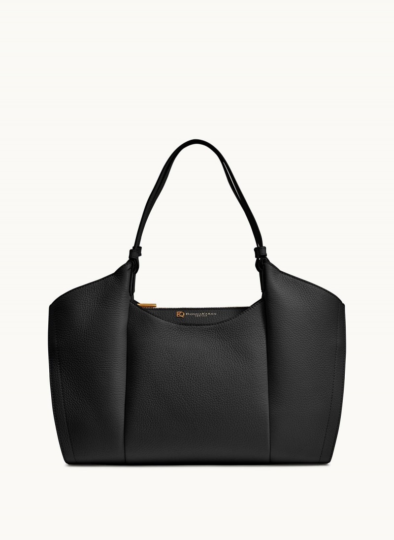 Black Donna Karan Wainscott Tote Bag | SG_DK96063