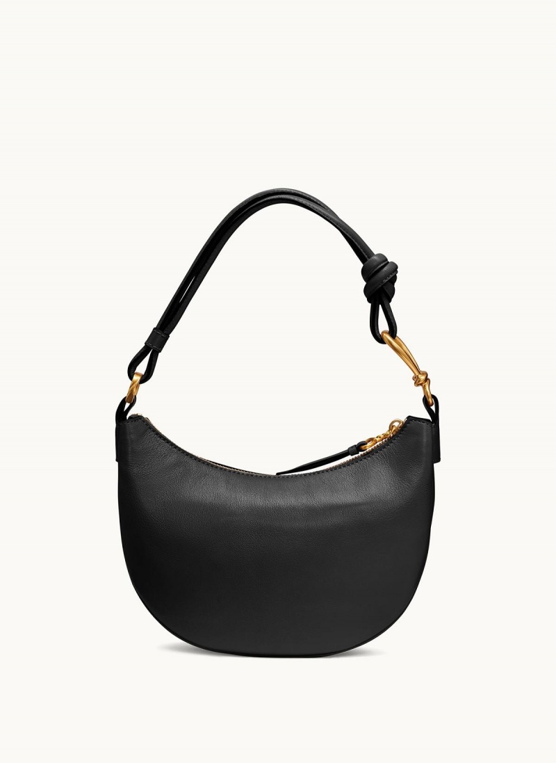 Black / Gold Donna Karan Roslyn Small Hobo Bag | SG_DK23150