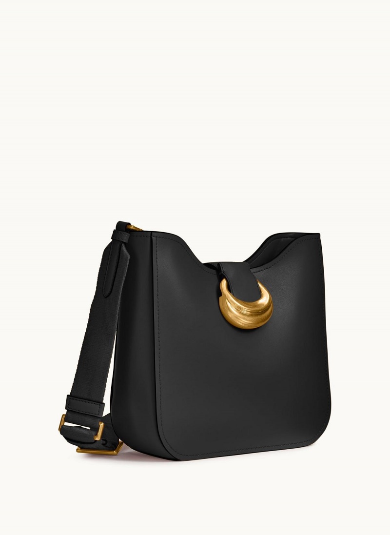 Black / Gold Donna Karan Valley Stream Crossbody Bag | SG_DK84004