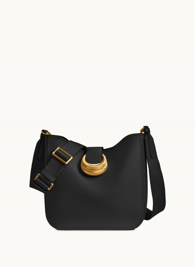 Black / Gold Donna Karan Valley Stream Crossbody Bag | SG_DK84004