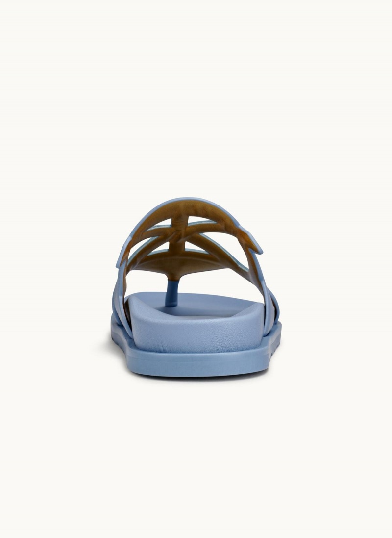 Blue Donna Karan Hatsy Flat Sandals | SG_DK45362