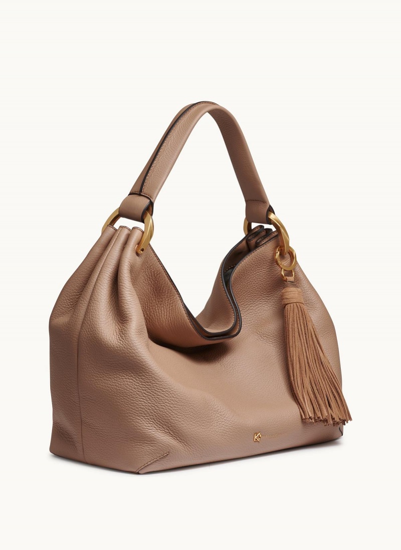 Brown Donna Karan Glenwood Shoulder Bag | SG_DK23814