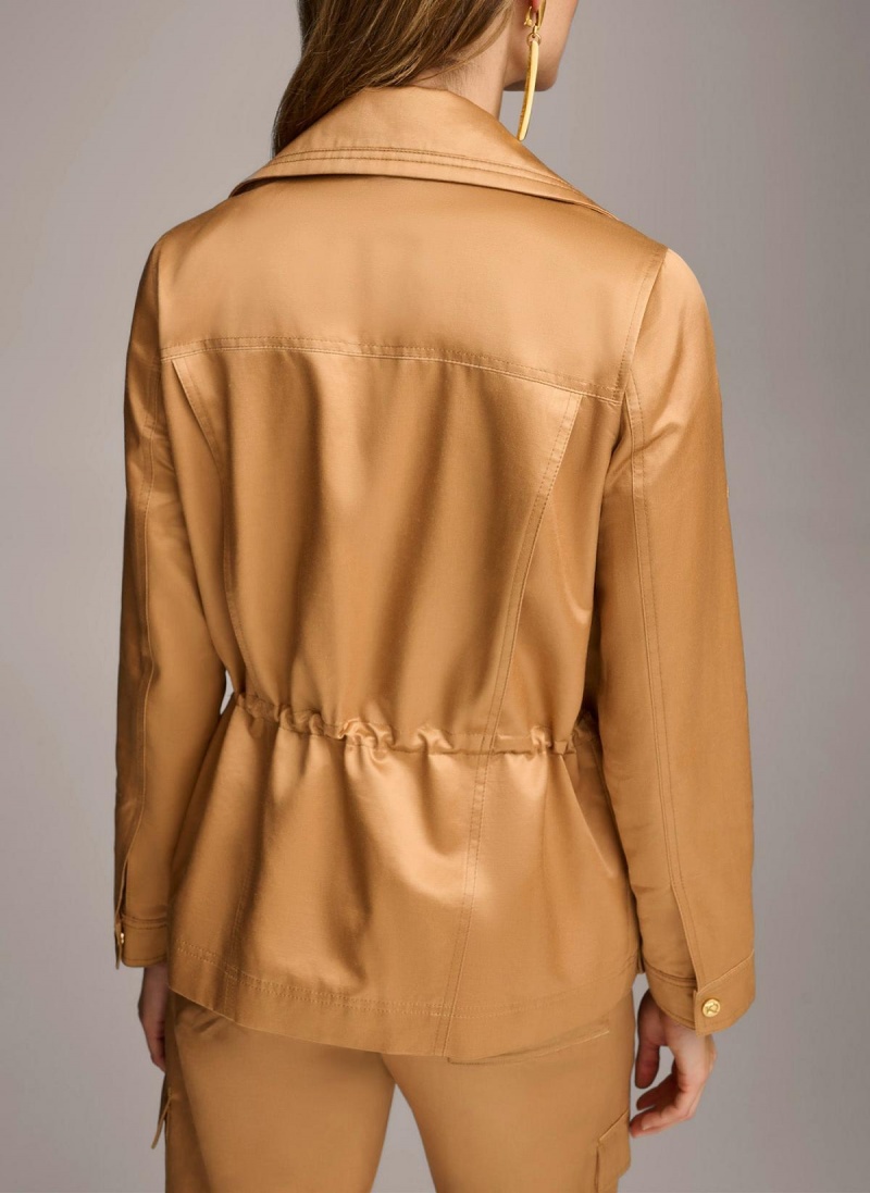 Copper Donna Karan Utility Blazer Outerwear | SG_DK85620