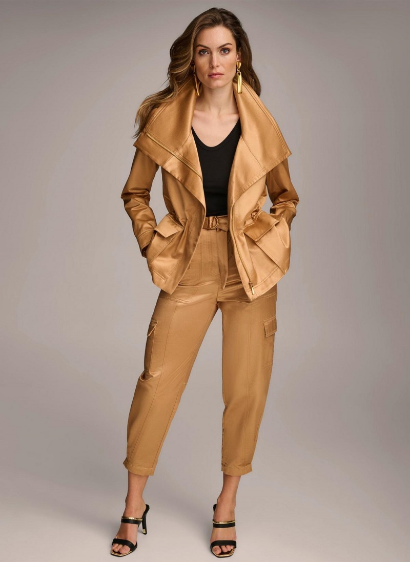 Copper Donna Karan Utility Blazer Outerwear | SG_DK85620