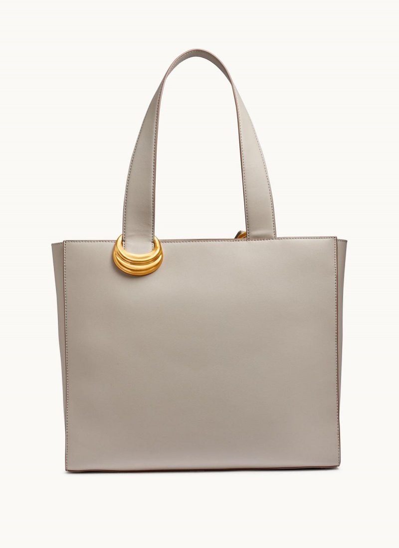 Cream Donna Karan Hewlett Tote Bag | SG_DK43326