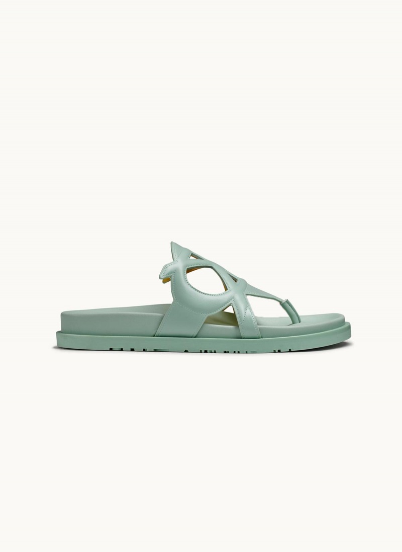 Green Donna Karan Hatsy Flat Sandals | SG_DK58006