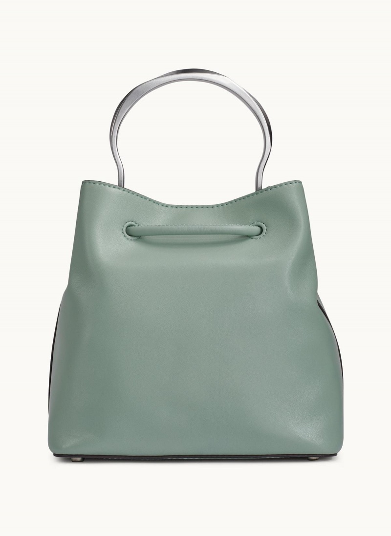 Green Donna Karan Lawrence Bucket Satchel | SG_DK38886