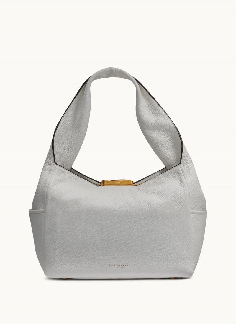 White Donna Karan Amagansett Shoulder Bag | SG_DK60572