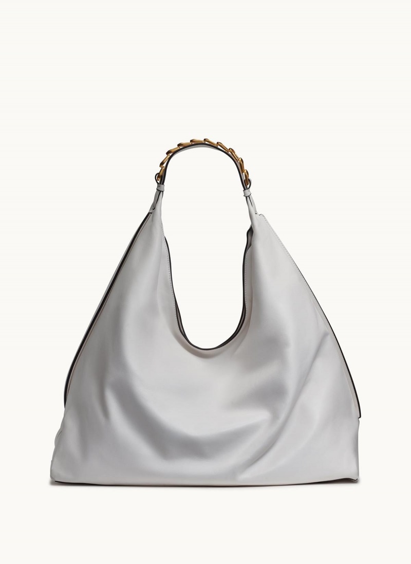 White Donna Karan Bellmore Xl Hobo Bag | SG_DK35525