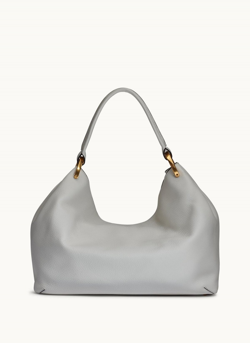 White Donna Karan Glenwood Shoulder Bag | SG_DK55066