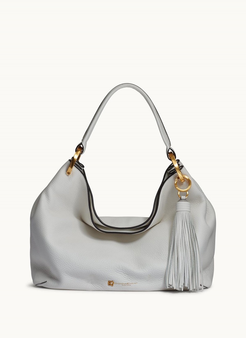 White Donna Karan Glenwood Shoulder Bag | SG_DK55066