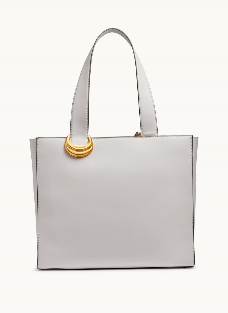 White Donna Karan Hewlett Tote Bag | SG_DK35974