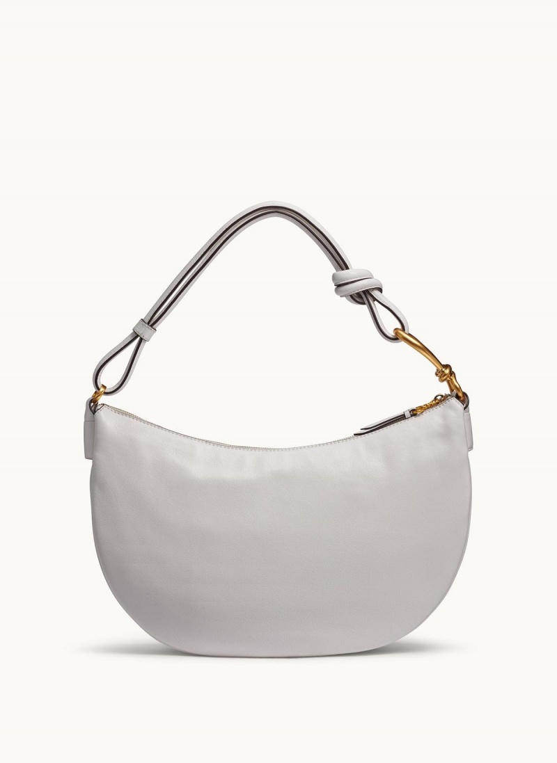 White Donna Karan Roslyn Large Hobo Bag | SG_DK89062