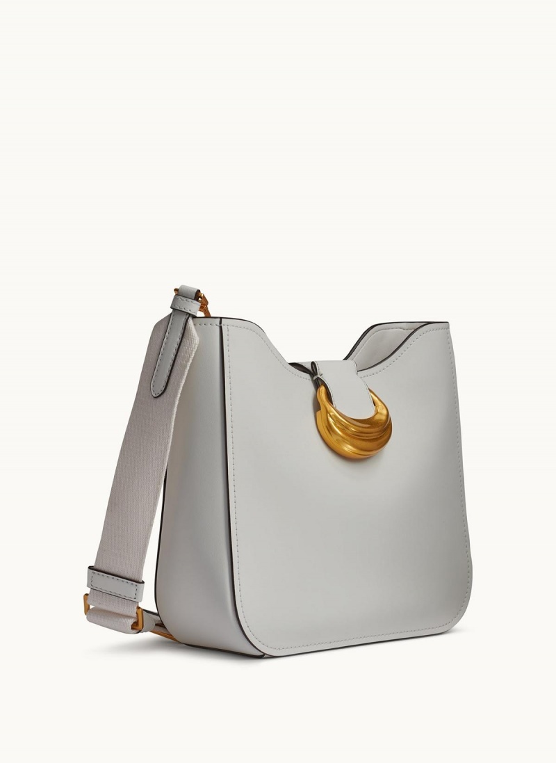 White Donna Karan Valley Stream Crossbody Bag | SG_DK20975