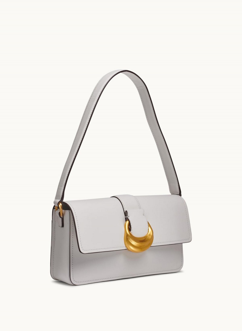 White Donna Karan Valley Stream Shoulder Bag | SG_DK51301