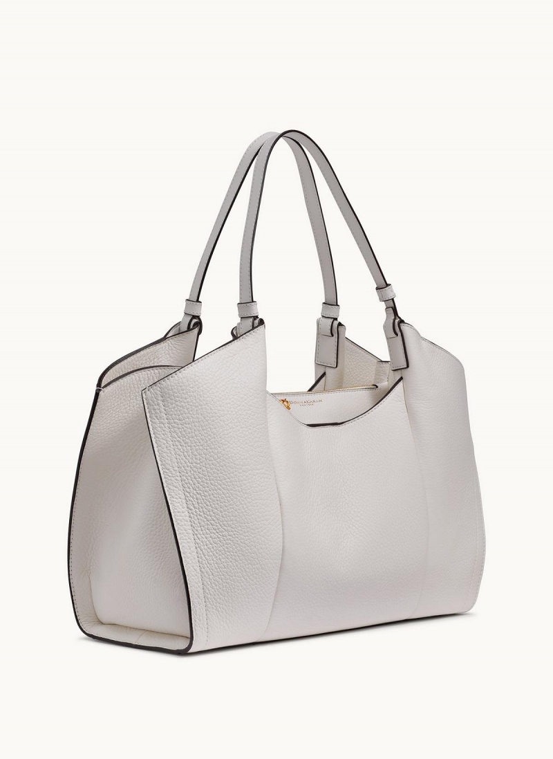 White Donna Karan Wainscott Tote Bag | SG_DK86556